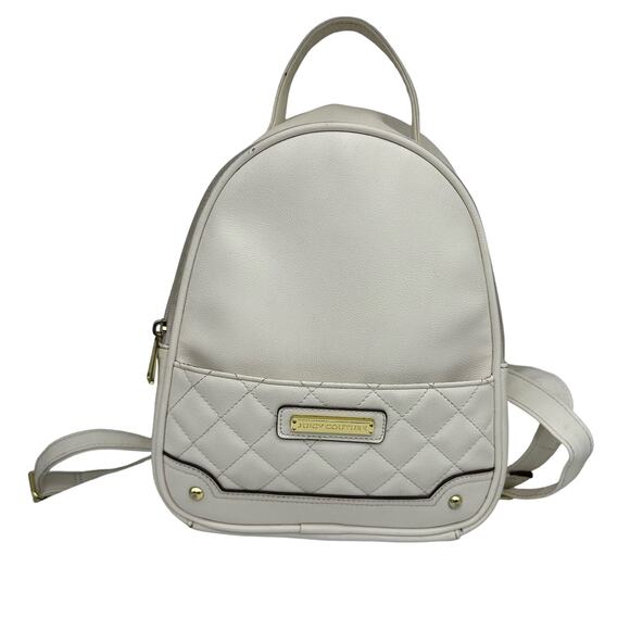 Juicy Couture Handbags - Juicy Couture Medium All White Vegan Leather Backpack